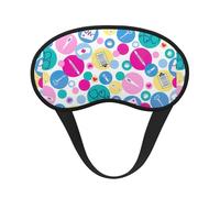 Cute Nurse Sleep Mask for Side Sleeper, Eye Mask Sleeping for Women Men,for Sleeping with Elastic Band