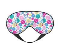 Cute Nurse Soft Sleep Mask Adjustable Strap Light Blocking Reversible Comfortable Night Mask