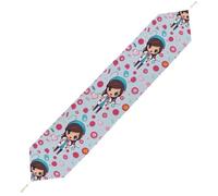 Cute Nurse Table Runner for Dining Table, Short Plush Runners Washable & Durable Tablerunner Modern Home Decor for Wedding, Kitchen, Holiday 178*33cm