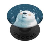 Cute Nursery Bear Alaska Polar Alaskan Bears PopSockets Adhesive PopGrip