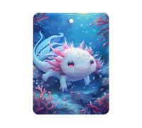 Cute Ocean Animal Axolotl Car Air Freshener Decorative Hanging Aromatherapy Tablets for Car Trucks Square