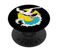 Cute Ocean Birds Lover Seagull Coastal Animals Sea Bird Art PopSockets Adhesive PopGrip