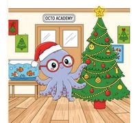 Cute Octo Academy Coloring Book For Kids & Adult: Bold And Simple 50+ Octopus Water Animal Illustrations | Octopus Variations - Cleaning Under Sea, ... More! (Cozy Animals Big Adventures Coloring)