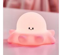 Cute Octopus Night Light for Kids, Silicone Baby Night Lamp 3 Level Dimmable Toddler Light, Rechargeable 30Min Timed Touch Protable Nightlight for Kids Room Gifts