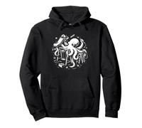 Cute Octopus Playground Builder Creative Illustration Kids Pullover Hoodie