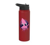 Cute Octopus with Big Big Eyes Squid Cuttlefish Ocean Fish Stainless Steel Insulated Water Bottle