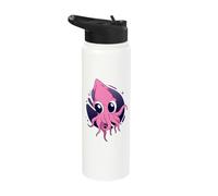 Cute Octopus with Big Big Eyes Squid Cuttlefish Ocean Fish Stainless Steel Insulated Water Bottle