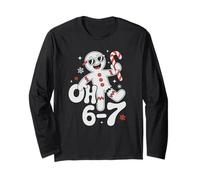 Cute Oh 67 Snap Gingerbread Cookie Meme Gen Alpha Six Seven Long Sleeve T-Shirt
