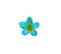 Cute Ombre Flower Design Hair Clips Fashionable Hair Claws Headwear with Tiny Pins (Turquoise)