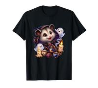 Cute Opossum Friendly Spirit Tea Gathering Close Portrait T-Shirt