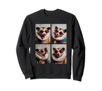 Cute Opossums with Sunglasses Clown Animal Kidcore Halloween Sweatshirt