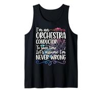 Cute Orchestra Conductor Funny Tank Top
