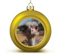 Cute Ostrich Christmas Ball Ornament Shatterproof Hanging Ball Ornaments with String Decorative Christmas Baubles for Xmas Tree Home Wedding Holiday Party Decor Supply