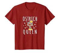 Cute Ostrich Illustration Ostrich Queen T-Shirt