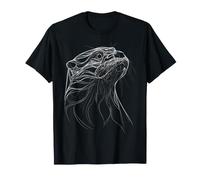 Cute Otter Animal Print T-Shirt