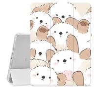 Cute Otter Case for iPad Pro 11-inch(M4) 2024 5th Generation,Lovely Animal Printed Protective Case,Pencil Holder & Clear Soft TPU Back & Trifold Smart Tablet Cover (Model Number:A2836/A2837/A3006)