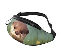 Cute otter Fanny Pack for Women Men Fashion Waist Packs with Adjustable Strap Waterproof Everywhere Crossbody Bag Casual Belt Bag for Workout Running Travel Purse