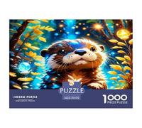 Cute Otter Jigsaw Puzzles Great Gift for Adults 1000 Piece Educational Games Home Decoration Lovely Animal Jigsaw Puzzle for Women Men Adult 70x50cm/1000pcs