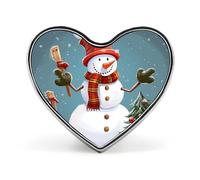 Cute Otter Lapel Pin Cute Heart Brooch Badge Fashion Tie Tack Pin for Hats, Clothing, Bags Unique Accessories Gift for Men & Women, Christmas Snowman, Love form