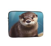 Cute Otter Laptop Sleeve for Women Men, 15 Inch Waterproof Laptop Bag Lightweight Notebook Computer Cover Bag