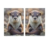 Cute Otter Passport Holder Personalized Passport Wallet for Women Men Travel Document Organizer Holder