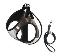 Cute Otter print Dog Harness and Leash Set, Reflective Adjustable Puppy Vest for Small Medium Large Dogs, Cats