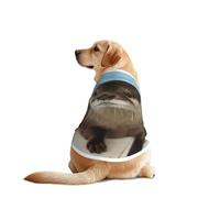 Cute Otter Print Dog Outfit Sleeveles, Funny Pet Dog Clothes Machine Washable Shirt Vest For Medium Large Dogs
