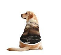 Cute Otter Print Dog Shirts for Pet, Soft Breathable Vest Lightweight Stretchy Pet T-Shirt for Medium Dog