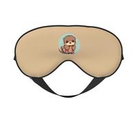 Cute Otter Print Functionality Eye Mask Sleep Lightweight Travel Yoga Camping Outdoors Relaxation