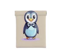 Cute Otter Print Leather Coin Purse, Small Change Pouch Wallet,Squeeze Coin Purse Pouch For Men Women, Cute Penguin Prints, One Size, Fashion