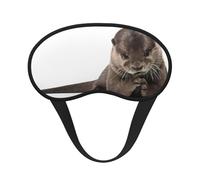 Cute Otter Print Sleep Mask, Eye Sleeping Mask for Women and Men for Total Darkness, Reduces Puffy Eye Mask