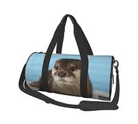Cute Otter Printed Canvas Travel Duffel Bag - Gym Sports Bag with Large Capacity for Weekend Business Travel