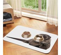 Cute Otter Printed Pet Bowl Mats, Non-Slip And Tasteless Dog And Cat Feeding Mats