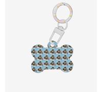 Cute Otter Printing 1 Pc Dog Bone Shape Id Tags Double Sided with Key Ring Craft for Pets