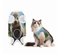 Cute Otter Recovery Suit for Dogs Cats After Surgery,Pet Recovery Shirt, Dog Onesies Pet Surgery Recovery Suit