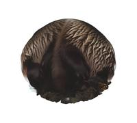 cute otter Shower Caps for Women Reusable Waterproof Shower Bonnet Large Elastic Bath Caps Double Layers Bathing Hair Caps Designed for all Hair Lengths with PEVA Lining