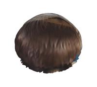 cute otter Shower Caps for Women Reusable Waterproof Shower Bonnet Large Elastic Bath Caps Double Layers Bathing Hair Caps Designed for all Hair Lengths with PEVA Lining