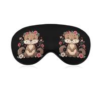 Cute Otter Sleep Mask Lightweight Blindfold Eye Mask with Adjustable Strap for Men Women