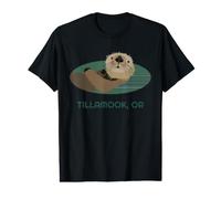Cute Otter Tillamook, Oregon Coast Fisherman Value Graphic T-Shirt