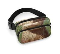 Cute Otter Waist Bag Fashion Fanny Bag with Adjustable Strap for Outdoor Workout Cycling Unisex, white, 20x13cm, Waist Bag