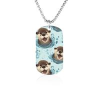 Cute Otters Pattern Novelty Pendants Necklaces