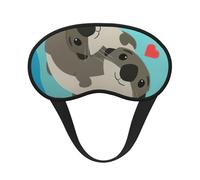 Cute Otters Print Adjustable Eye Cover for Sleeping, Comfortable, Pressure-Free and Breathable Sleeping Masks