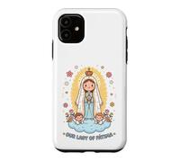 Cute Our Lady Fatima of the Holy Rosary Catholic Faith Case for iPhone 11