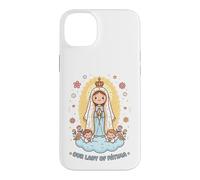 Cute Our Lady Fatima of the Holy Rosary Catholic Faith Case for iPhone 14 Plus