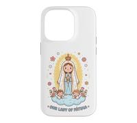 Cute Our Lady Fatima of the Holy Rosary Catholic Faith Case for iPhone 14 Pro