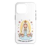 Cute Our Lady Fatima of the Holy Rosary Catholic Faith Case for iPhone 16 Pro