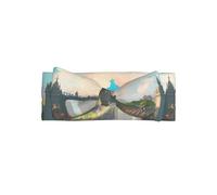 Cute Outside the Castle Gate Print Baby Bow Headband â€“ Soft & Stretchy Nylon Headbands, Delicate Princess Hair Accessories