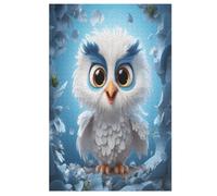Cute Owl 1000 Pieces Jigsaw Puzzles For Adults Suitable For Children 12 And Up Wooden Puzzle 78×53cm