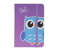 Cute Owl A6 Hardback Ruled Pocket Notebook