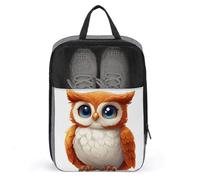 Cute Owl Cartoon Shoe Bag for Travel Daily Use Anti-dust Storage Carrier Golf Shoe Pouch